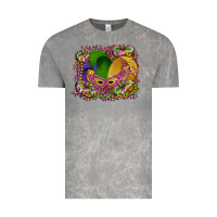 Cloud Rock mardi gras mask king cake Vintage Tee - RanaPortraitStore