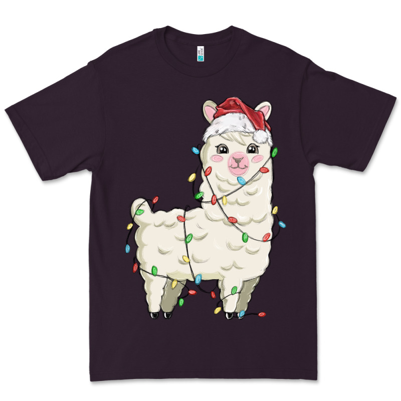 Christmas Llama Premium Tee by MaliasSmallBusiness | Teevron