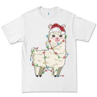 White christmas llama Premium Tee - MaliasSmallBusiness