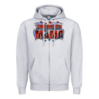 Heather Grey American Mama Mother's Day Zipper Hoodie - FaDigitalArtStudio