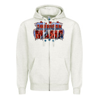 Oatmeal Heather American Mama Mother's Day Zipper Hoodie - FaDigitalArtStudio