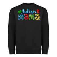 Black autism mama Heavyweight Sweatshirt - CowGirlArtShop