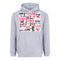 Heather Grey love Heavyweight Hoodie - LillyAllenDesigns