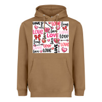 Toasted Coconut love Heavyweight Hoodie - LillyAllenDesigns