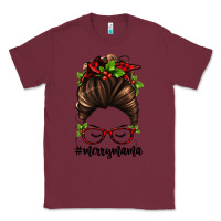 Burgundy christmas merry mama Classic Tee - Jasminsmagicworld
