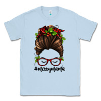 Dusty Blue christmas merry mama Classic Tee - Jasminsmagicworld