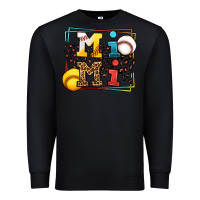 Black Baseball and Softball mimi Premium Sweatshirt - LillyAllenDesigns