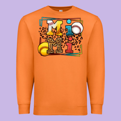Baseball And Softball Mimi Premium Sweatshirt Designed By Lillyallendesigns