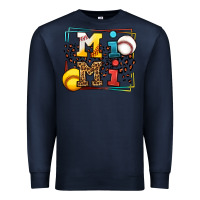 Navy Baseball and Softball mimi Premium Sweatshirt - LillyAllenDesigns