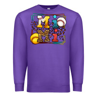 Purple Baseball and Softball mimi Premium Sweatshirt - LillyAllenDesigns