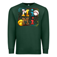 Sports Green Baseball and Softball mimi Premium Sweatshirt - LillyAllenDesigns