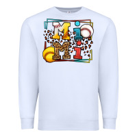White Baseball and Softball mimi Premium Sweatshirt - LillyAllenDesigns