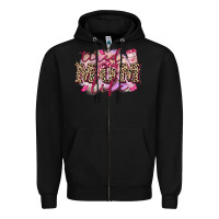 Black Tired mom life Zipper Hoodie - FaDigitalArtStudio