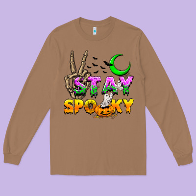 Stay Spooky Long Sleeve Tee Designed By Nancycooperartshop