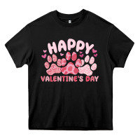 Black happy valentine's day Heavy Core Tee - MaliasSmallBusiness