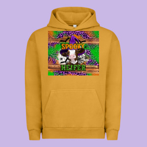 Spooky Heifer Urban Hoodie Designed By Artiststas
