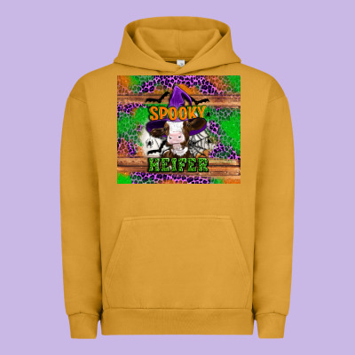 Spooky Heifer Urban Hoodie Designed By Artiststas