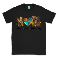 Black peace love duroc pig Classic Tee - LillyAllenDesigns
