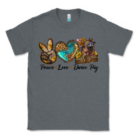 Charcoal Heather peace love duroc pig Classic Tee - LillyAllenDesigns