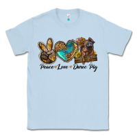 Dusty Blue peace love duroc pig Classic Tee - LillyAllenDesigns