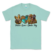 Seafoam peace love duroc pig Classic Tee - LillyAllenDesigns