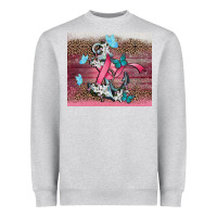 Heather Grey cancer awareness anchor Heavyweight Sweatshirt - CowGirlArtShop