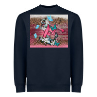 Navy cancer awareness anchor Heavyweight Sweatshirt - CowGirlArtShop