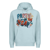 Blue Mist Party in the USA Premium Hoodie - FaDigitalArtStudio