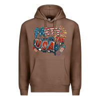 Chestnut Party in the USA Premium Hoodie - FaDigitalArtStudio