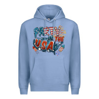 Colony Blue Party in the USA Premium Hoodie - FaDigitalArtStudio