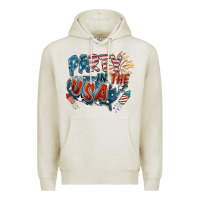 Oatmeal Heather Party in the USA Premium Hoodie - FaDigitalArtStudio