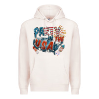 Pale Pink Party in the USA Premium Hoodie - FaDigitalArtStudio