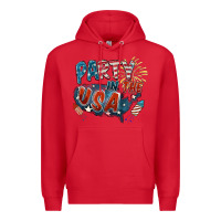 Red Party in the USA Premium Hoodie - FaDigitalArtStudio