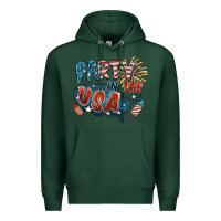 Sports Green Party in the USA Premium Hoodie - FaDigitalArtStudio