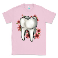 Bubblegum Pink floral tooth Classic Tee - Jasminsmagicworld