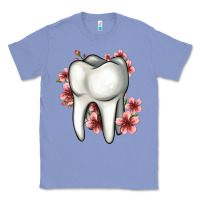Colony Blue floral tooth Classic Tee - Jasminsmagicworld