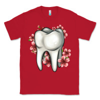 Red floral tooth Classic Tee - Jasminsmagicworld