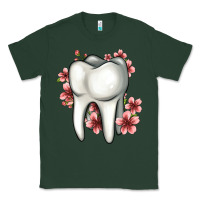 Sports Green floral tooth Classic Tee - Jasminsmagicworld