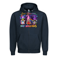 Navy love gnomies no brounds pride Zipper Hoodie - FaDigitalArtStudio
