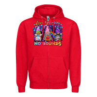 Red love gnomies no brounds pride Zipper Hoodie - FaDigitalArtStudio