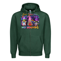 Sports Green love gnomies no brounds pride Zipper Hoodie - FaDigitalArtStudio