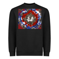 Black patriotic tie dye Heavyweight Sweatshirt - CowGirlArtShop