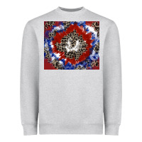 Heather Grey patriotic tie dye Heavyweight Sweatshirt - CowGirlArtShop
