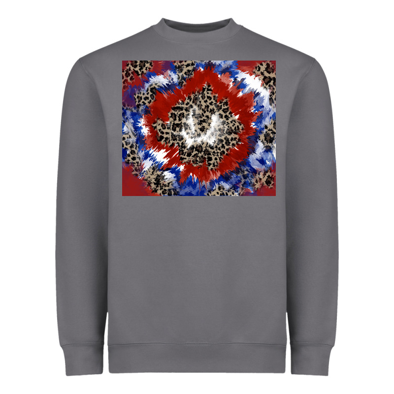 Patriotic Tie Dye Heavyweight Sweatshirt by CowGirlArtShop | Teevron