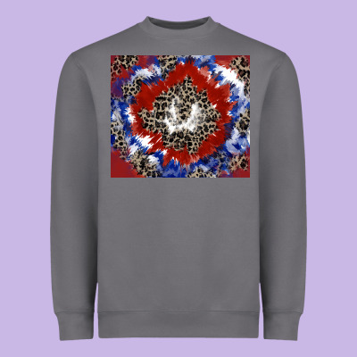 Patriotic Tie Dye Heavyweight Sweatshirt Designed By Cowgirlartshop