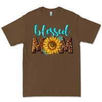 Cacao blessed mom with sunflower Premium Tee - NancyCooperArtShop