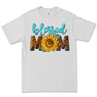 Dove Grey blessed mom with sunflower Premium Tee - NancyCooperArtShop