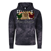 Cloud Black Merry Christmas Chickens Vintage Hoodie - Bettercallsaul