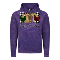 Cloud Purple Merry Christmas Chickens Vintage Hoodie - Bettercallsaul