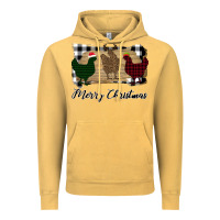 Vintage Mustard Merry Christmas Chickens Vintage Hoodie - Bettercallsaul